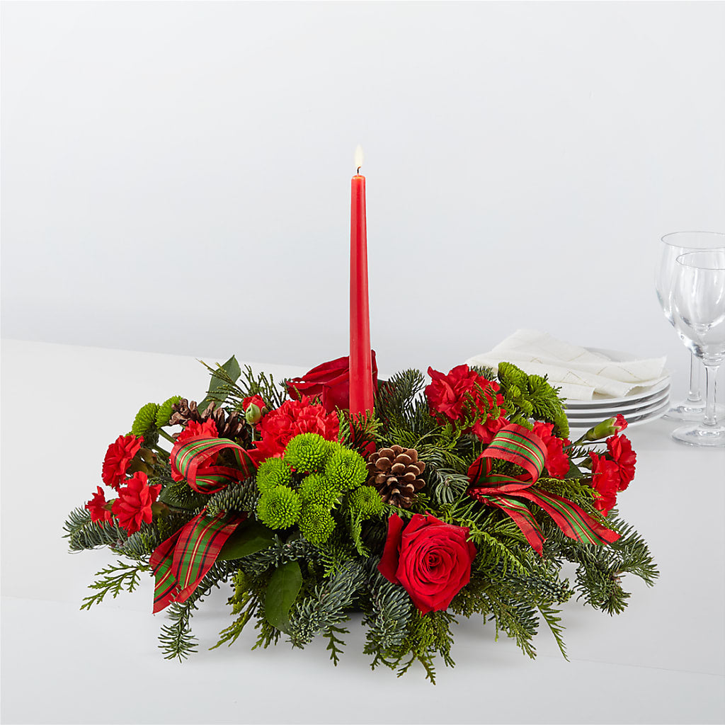 By the Candlelight Centerpiece – COCO'S FLOWER BAR, Mckinney TX