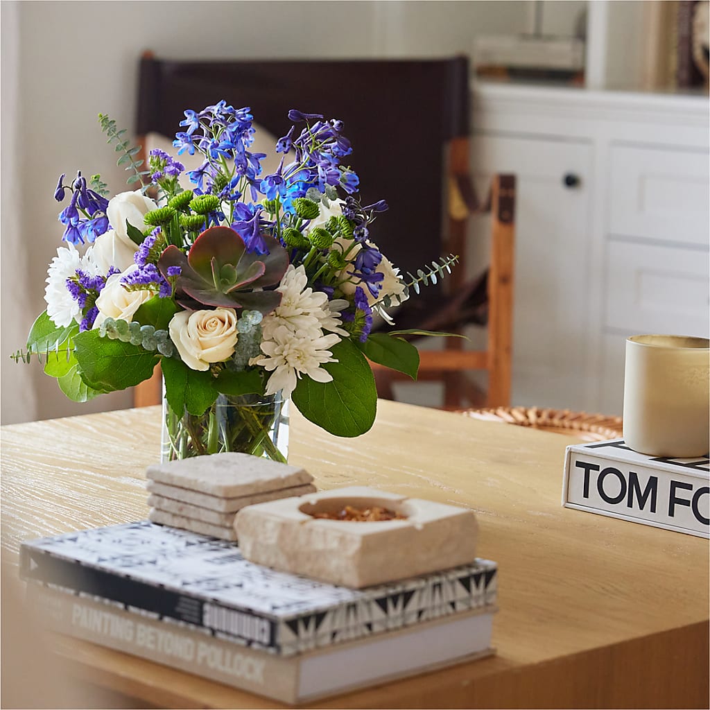 Cerulean Waves Bouquet – COCO'S FLOWER BAR, Mckinney TX