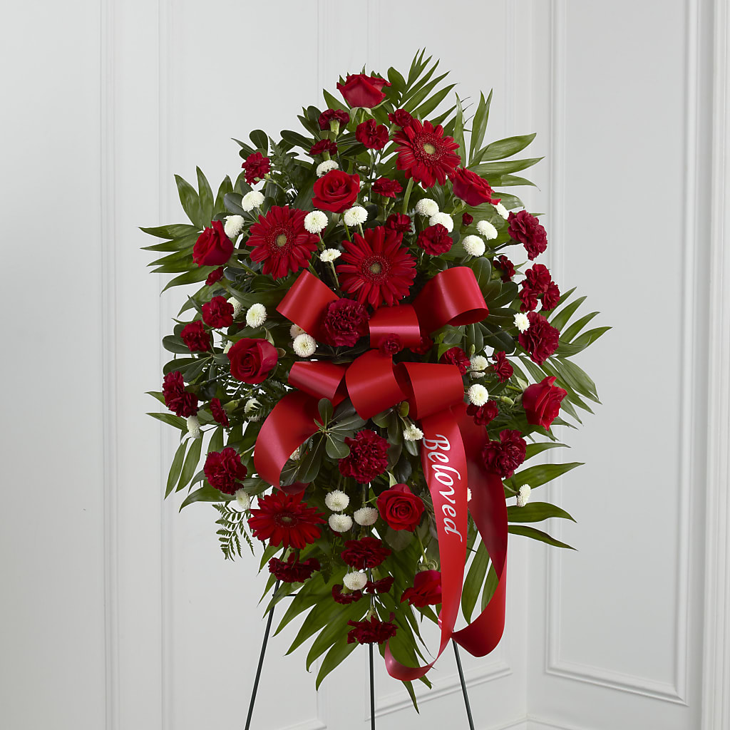 Treasured Memories Standing Spray – COCO'S FLOWER BAR, Mckinney TX