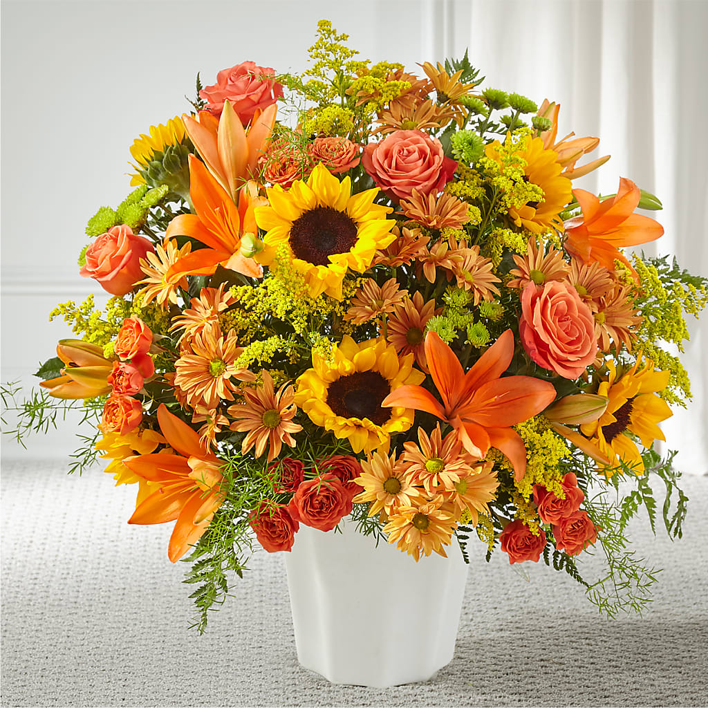 Harvest Thoughts Floor Basket – COCO'S FLOWER BAR, Mckinney TX
