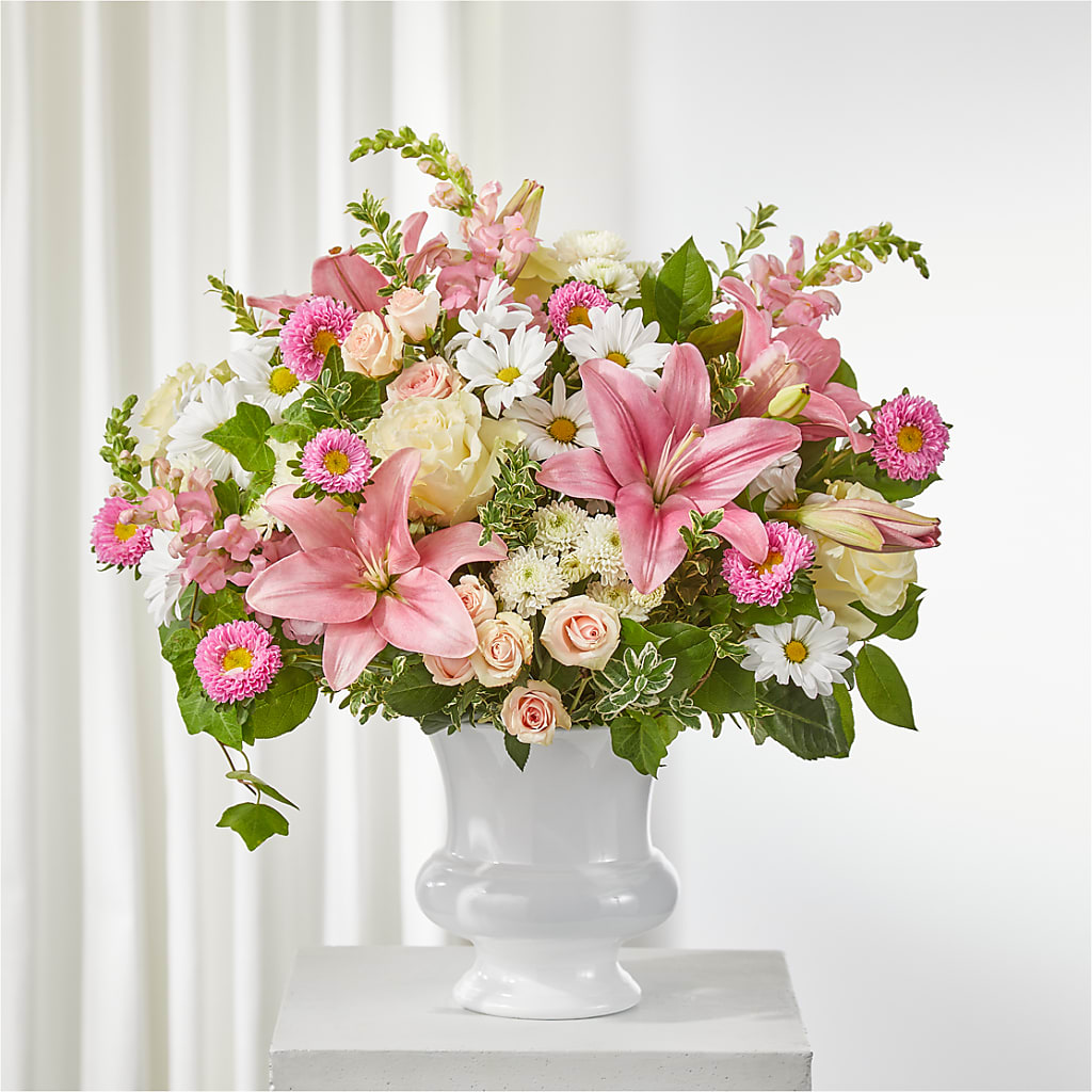Empathetic Blooms Urn Arrangement – COCO'S FLOWER BAR, Mckinney TX