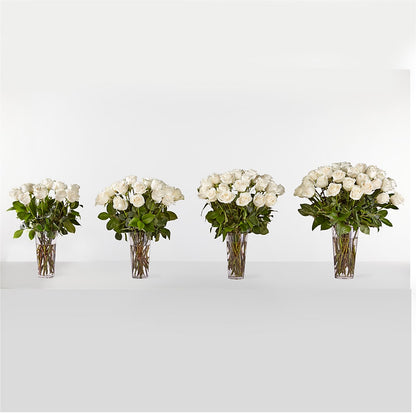 Long Stem White Rose Bouquet – COCO'S FLOWER BAR, Mckinney TX