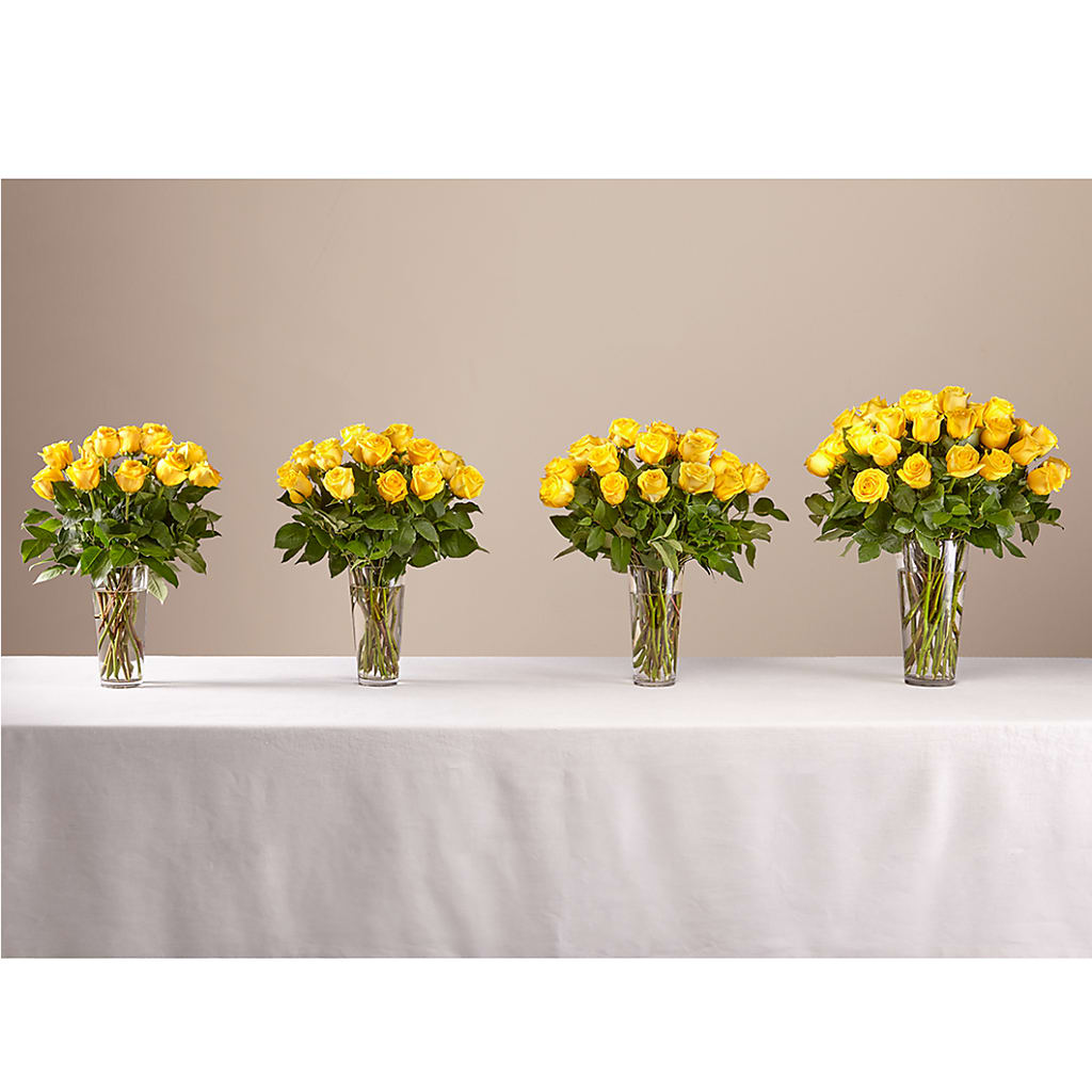 Long Stem Yellow Rose Bouquet – COCO'S FLOWER BAR, Mckinney TX