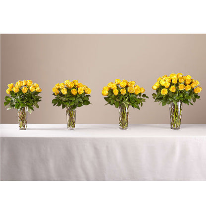 Long Stem Yellow Rose Bouquet – COCO'S FLOWER BAR, Mckinney TX