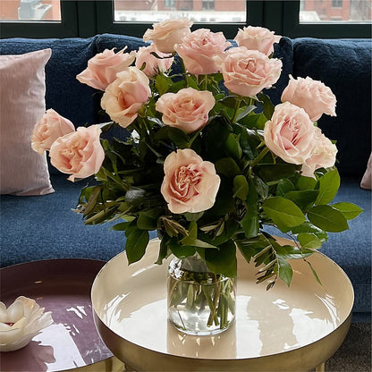 Long Stem Pink Rose Bouquet – COCO'S FLOWER BAR, Mckinney TX