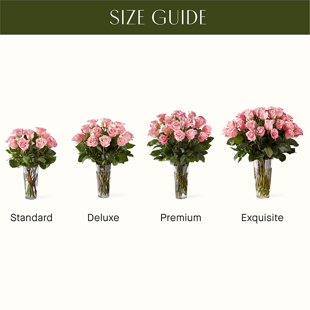 Long Stem Pink Rose Bouquet – COCO'S FLOWER BAR, Mckinney TX