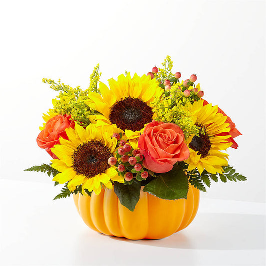 Pick of the Patch Pumpkin Bouquet – COCO'S FLOWER BAR, Mckinney TX