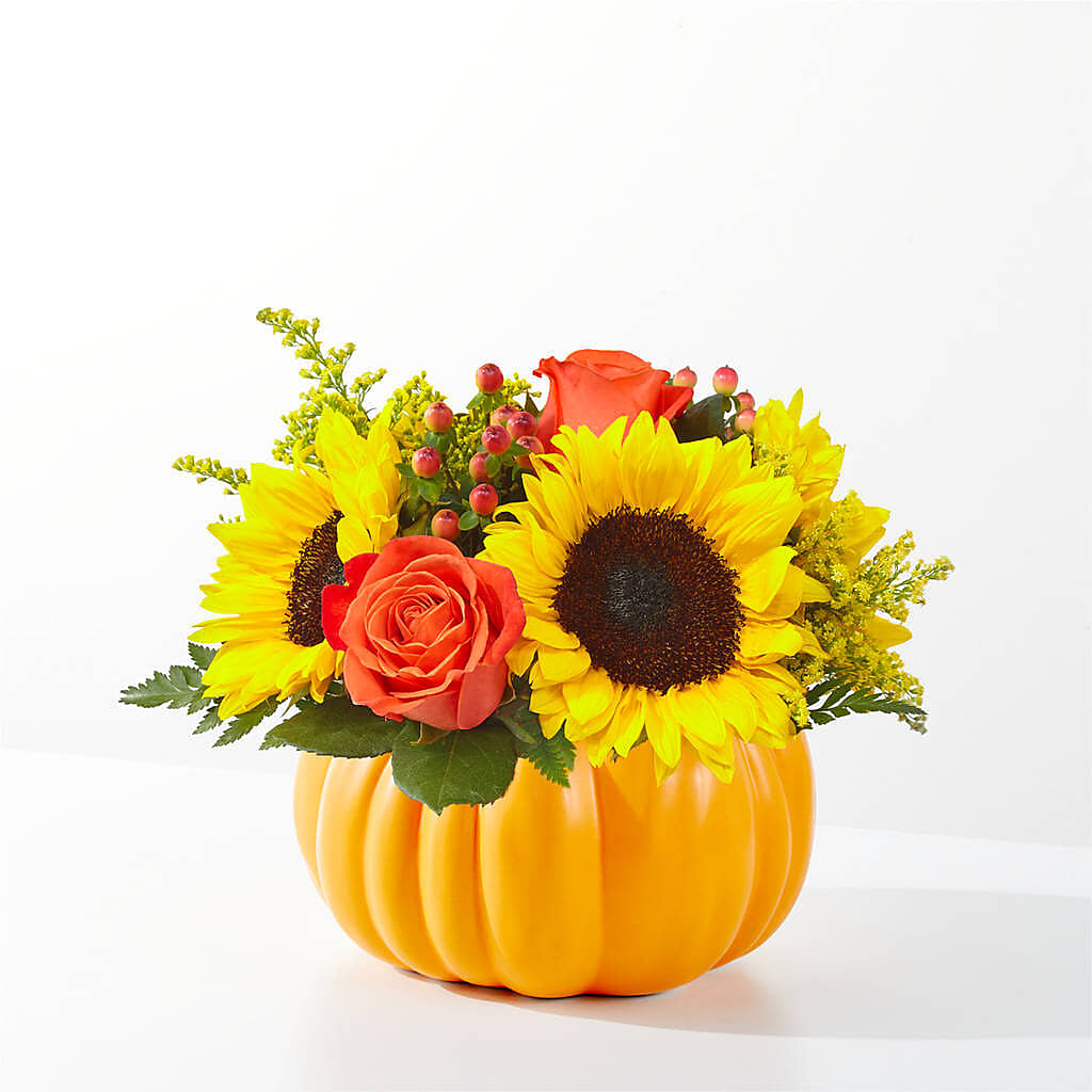 Pick of the Patch Pumpkin Bouquet – COCO'S FLOWER BAR, Mckinney TX