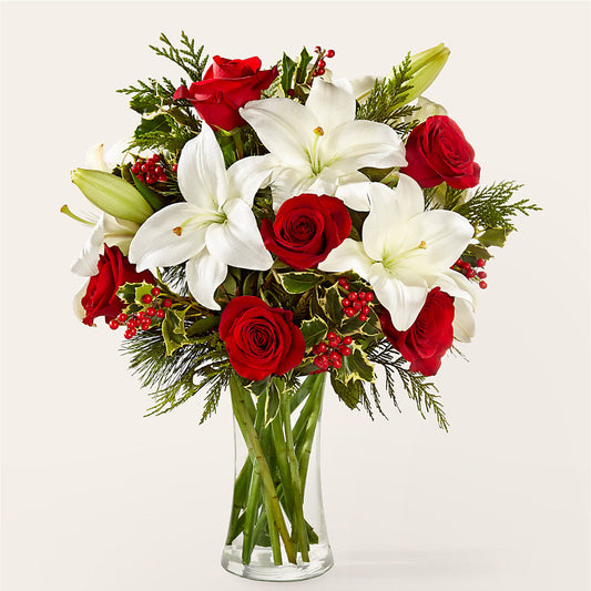 Sparkling Snowflakes Bouquet – COCO'S FLOWER BAR, Mckinney TX