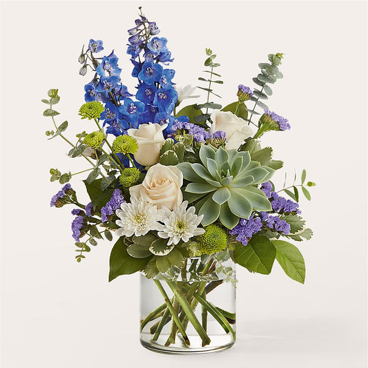 Cerulean Waves Bouquet – COCO'S FLOWER BAR, Mckinney TX