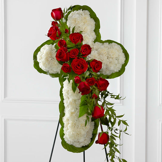 Floral Cross Easel – COCO'S FLOWER BAR, Mckinney TX