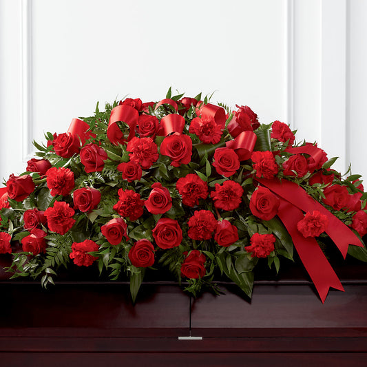 Tribute of Life Casket Spray – COCO'S FLOWER BAR, Mckinney TX