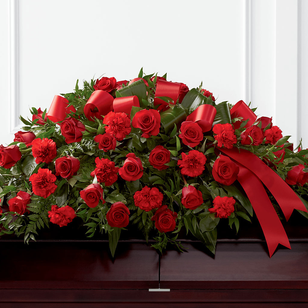 Tribute of Life Casket Spray – COCO'S FLOWER BAR, Mckinney TX
