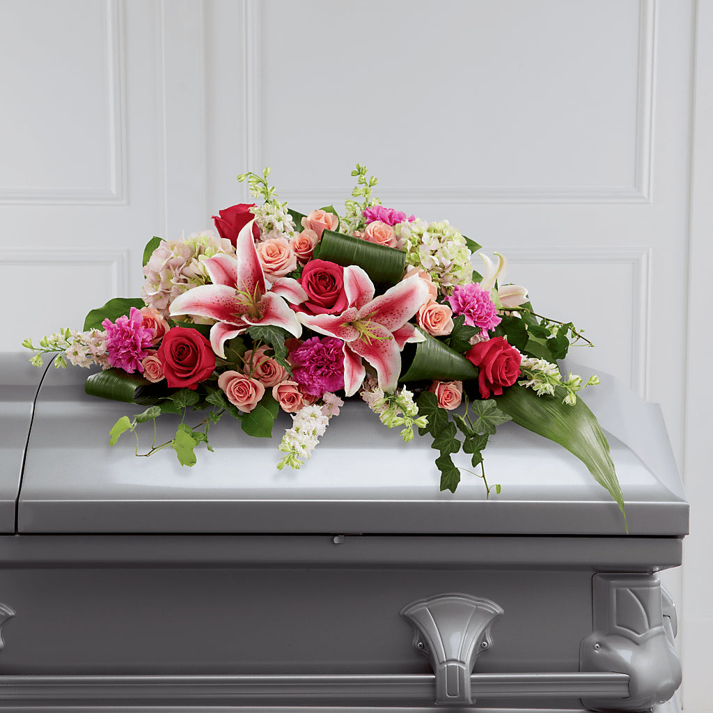 Splendid Grace Casket Spray – COCO'S FLOWER BAR, Mckinney TX