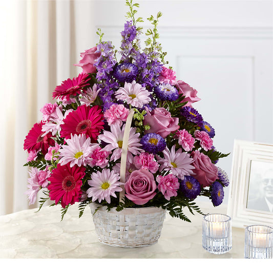 Pastel Peace Basket – COCO'S FLOWER BAR, Mckinney TX