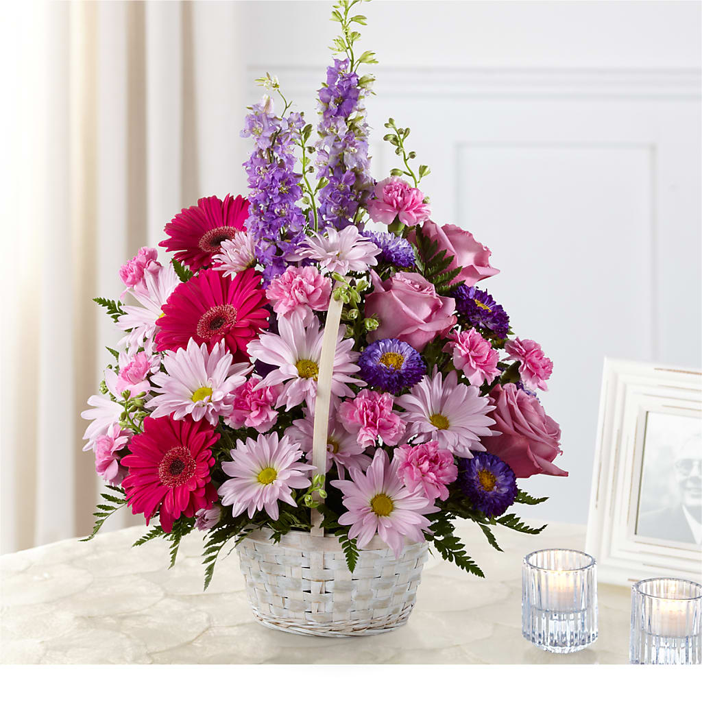 Pastel Peace Basket – COCO'S FLOWER BAR, Mckinney TX