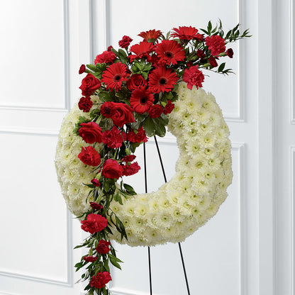 Graceful Tribute Wreath – COCO'S FLOWER BAR, Mckinney TX