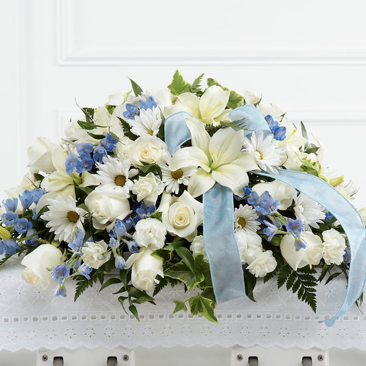 Tender Treasure Casket Spray – COCO'S FLOWER BAR, Mckinney TX