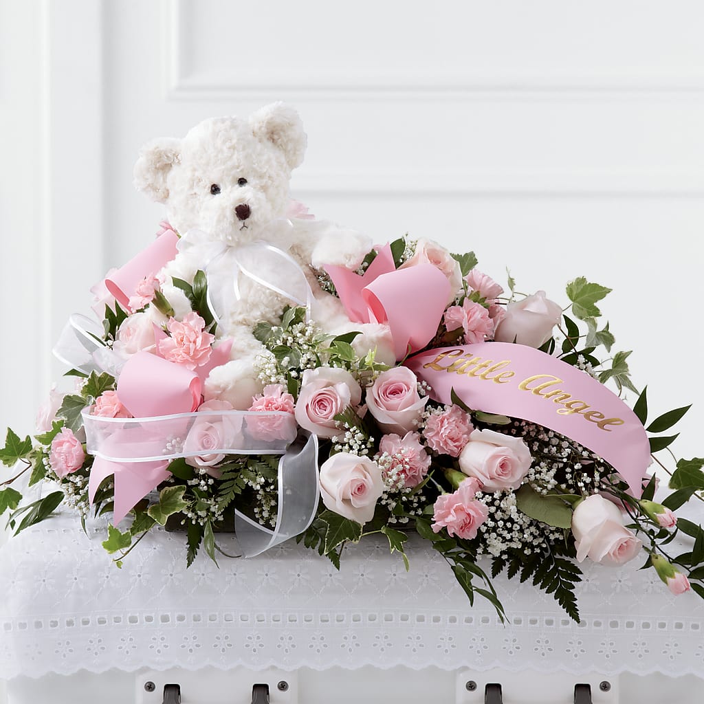Touch of Sympathy Casket Spray – COCO'S FLOWER BAR, Mckinney TX