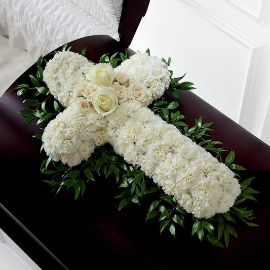 Peaceful Memories Casket Spray (Standard) – COCO'S FLOWER BAR, Mckinney TX