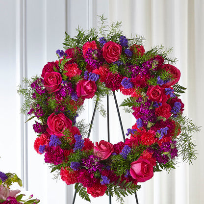Calming Colors Wreath – COCO'S FLOWER BAR, Mckinney TX
