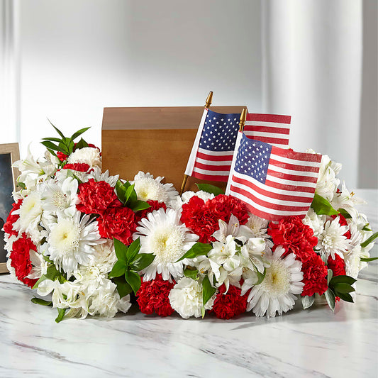 Spirit of Patriotism Cremation Adornment – COCO'S FLOWER BAR, Mckinney TX