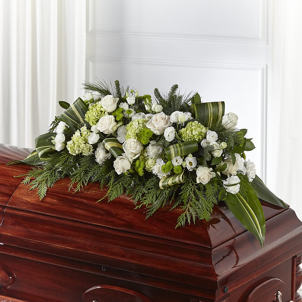 Hopeful Gesture Casket Spray – COCO'S FLOWER BAR, Mckinney TX