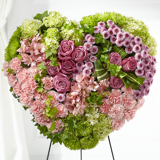 Heartwarming Standing Heart – COCO'S FLOWER BAR, Mckinney TX