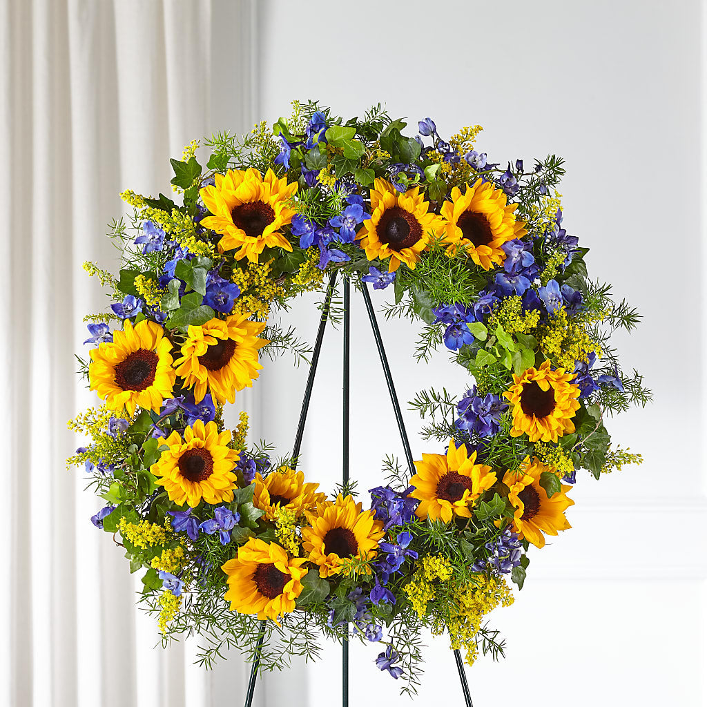 Bright Rays Wreath – COCO'S FLOWER BAR, Mckinney TX