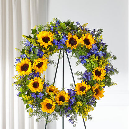 Bright Rays Wreath – COCO'S FLOWER BAR, Mckinney TX