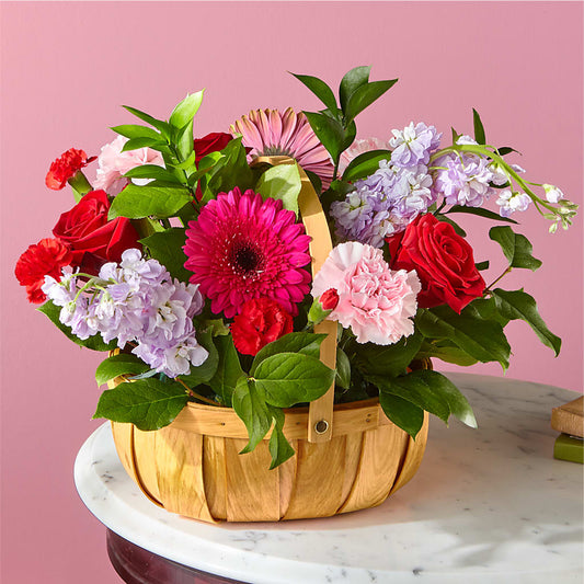 Pink Picnic Basket – COCO'S FLOWER BAR, Mckinney TX