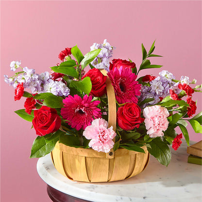 Pink Picnic Basket – COCO'S FLOWER BAR, Mckinney TX
