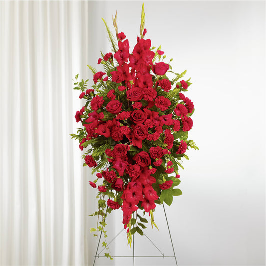 From the Heart Standing Spray – COCO'S FLOWER BAR, Mckinney TX