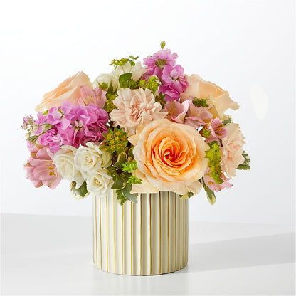Paradise Bouquet with Ivory Vase – COCO'S FLOWER BAR, Mckinney TX