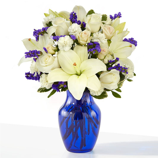 Sapphire Rush Bouquet – COCO'S FLOWER BAR, Mckinney TX