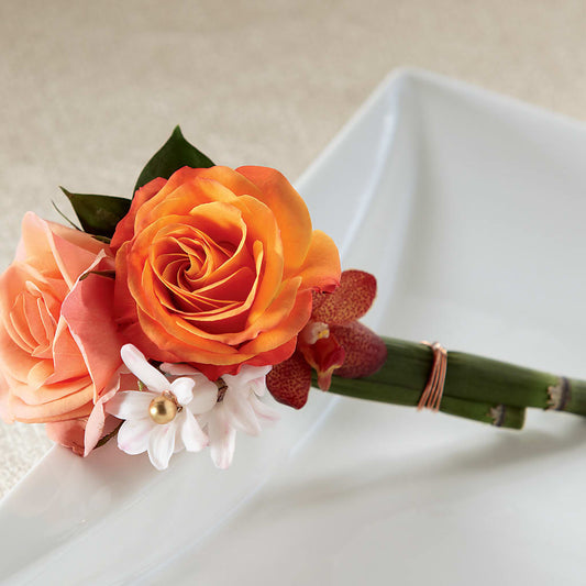 Sunset Dream Boutonniere – COCO'S FLOWER BAR, Mckinney TX