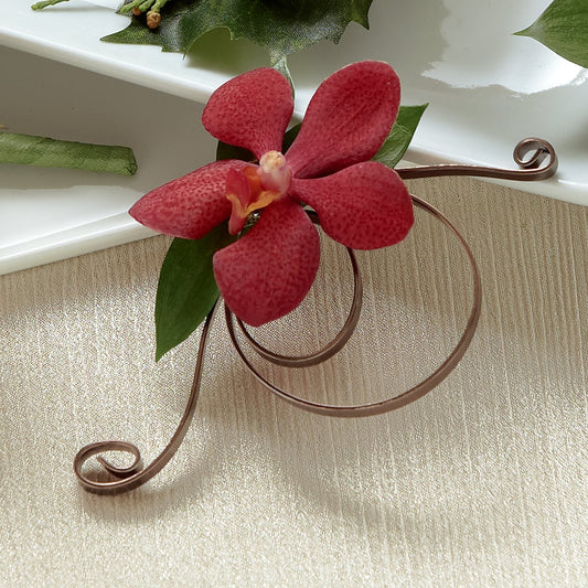 Red Mokara Boutonniere – COCO'S FLOWER BAR, Mckinney TX